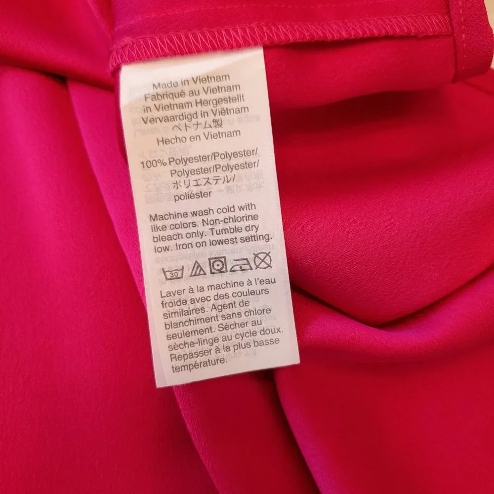 J. Crew Satin Long Sleeve Ruffle Front Crepe Top